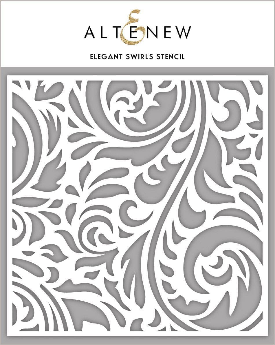 Photocentric Stencil Elegant Swirls Stencil