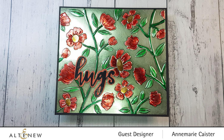 Altenew Stencil & Embossing Folder Bundle Flower Vines Embossing Folder & Stencil Bundle