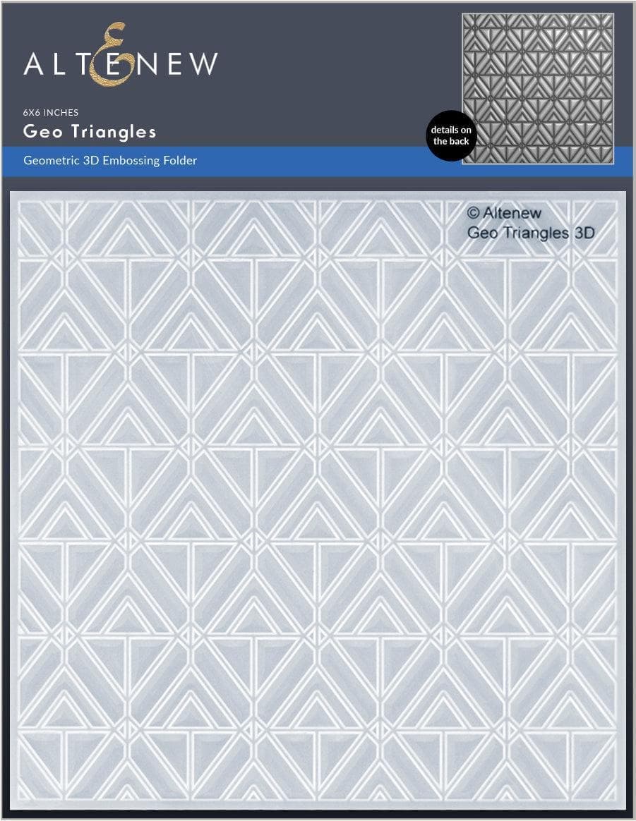 Altenew Stencil & Embossing Folder Bundle Geo Triangles