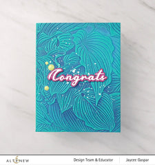 Altenew Stencil & Embossing Folder Bundle Hosta Embossing Folder & Stencil Bundle