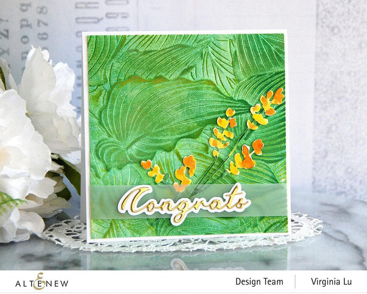 Altenew Stencil & Embossing Folder Bundle Hosta Embossing Folder & Stencil Bundle