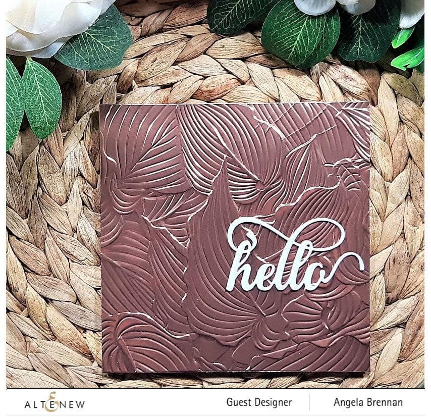 Altenew Stencil & Embossing Folder Bundle Hosta Embossing Folder & Stencil Bundle