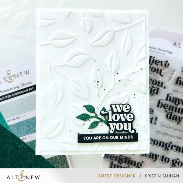 Altenew Stencil & Embossing Folder Bundle Playful Leaves