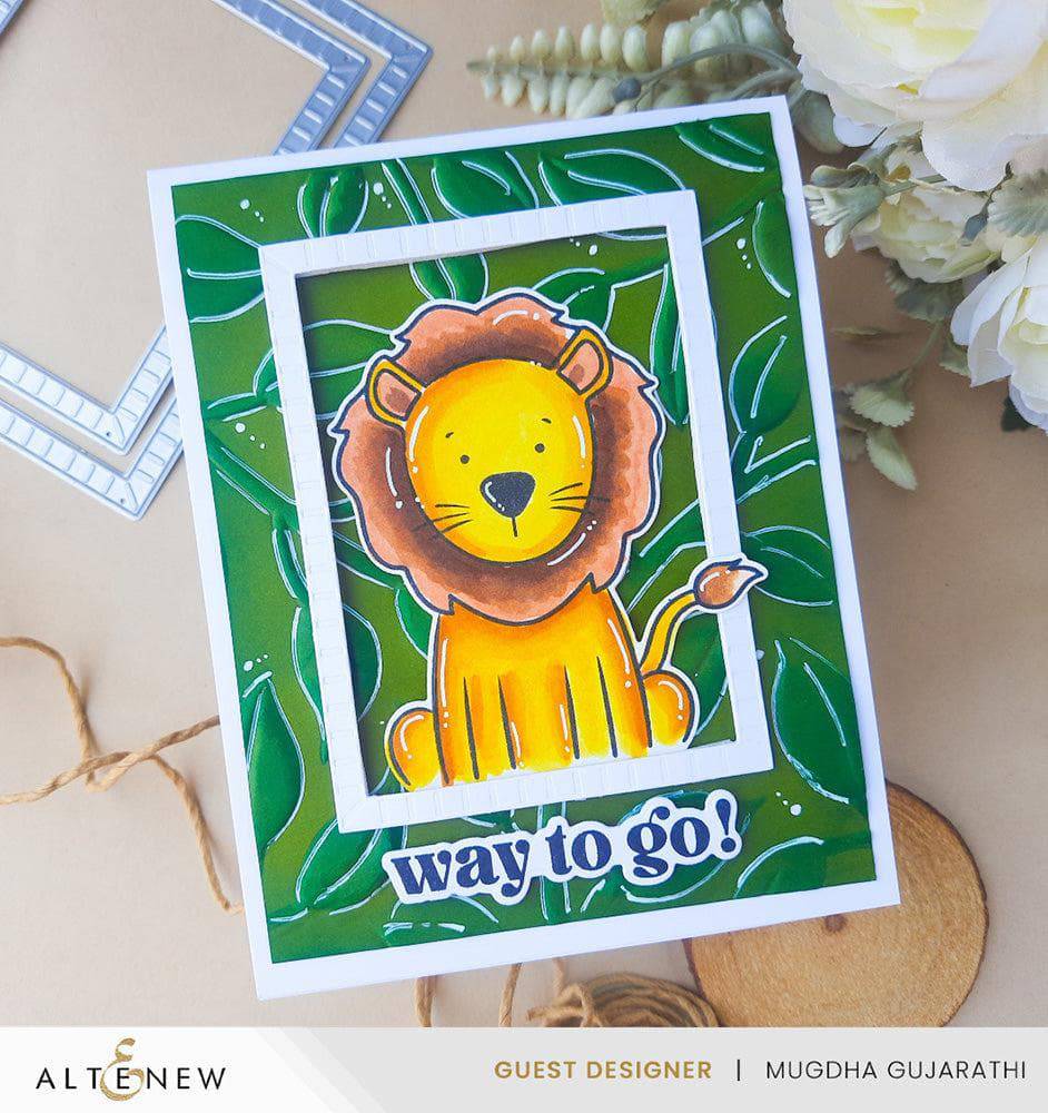 Altenew Stencil & Embossing Folder Bundle Playful Leaves