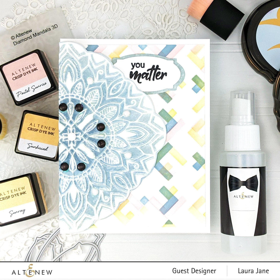 Altenew Stencil & Embossing Folder Bundle Shattered Cubes Complete Bundle