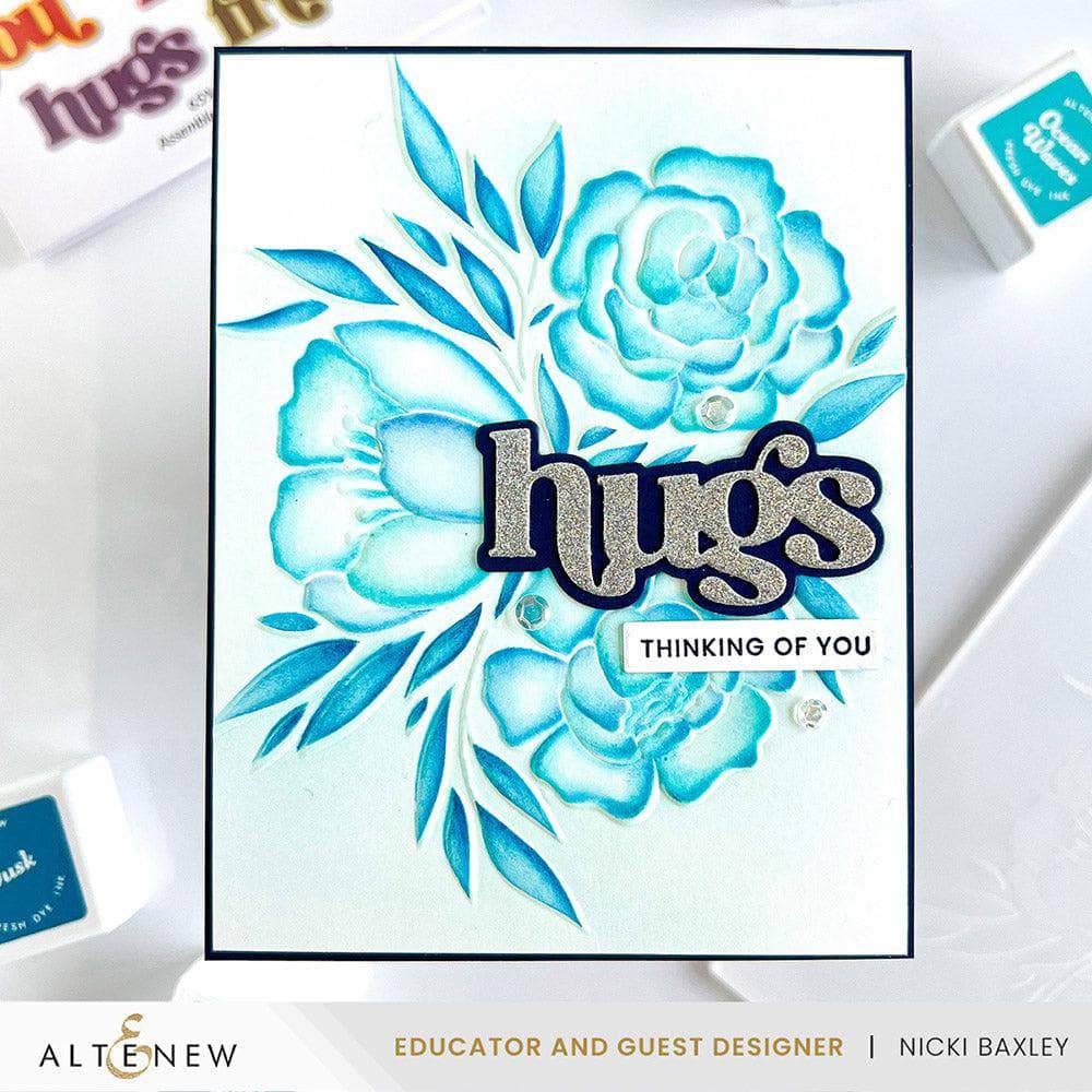 Altenew Stencil & Embossing Folder Bundle Whimsy Motif
