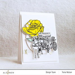 Photocentric Stencil Fairy Tale Rose Simple Coloring Stencil