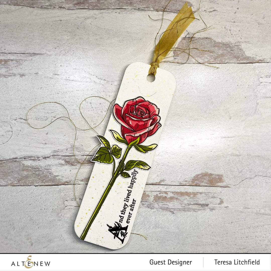 Photocentric Stencil Fairy Tale Rose Simple Coloring Stencil