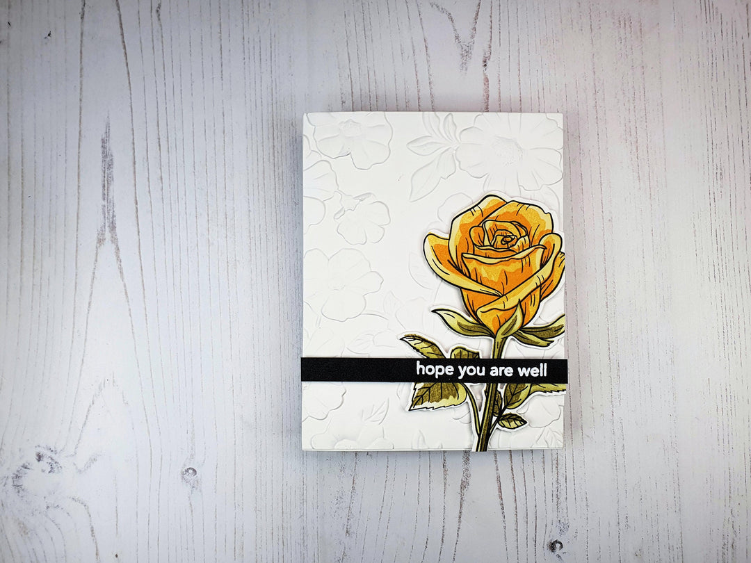 Photocentric Stencil Fairy Tale Rose Simple Coloring Stencil