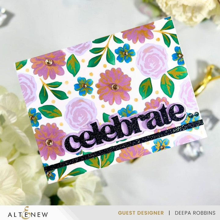 Floral Radiance Layering Stencil Set (4 in 1)
