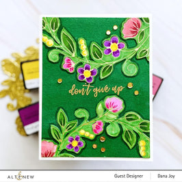 EXP Factors Stencil Flower Wreath Simple Coloring Stencil Set (2 in 1)