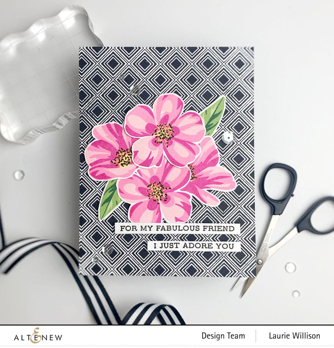 Photocentric Stencil Flowering Cistus Mask Stencil