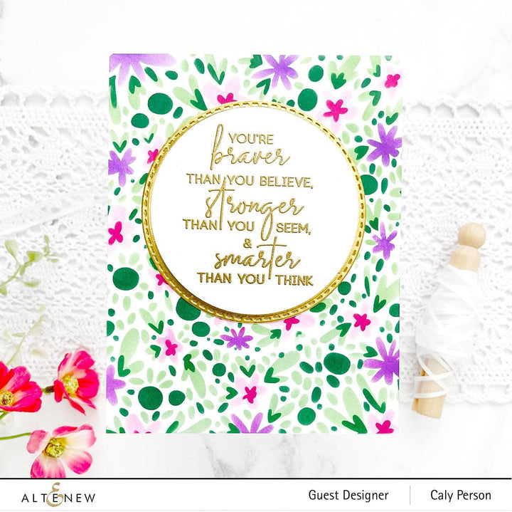 EXP Factors Stencil Flowers & Petals Layering Stencil Set (4 in 1)