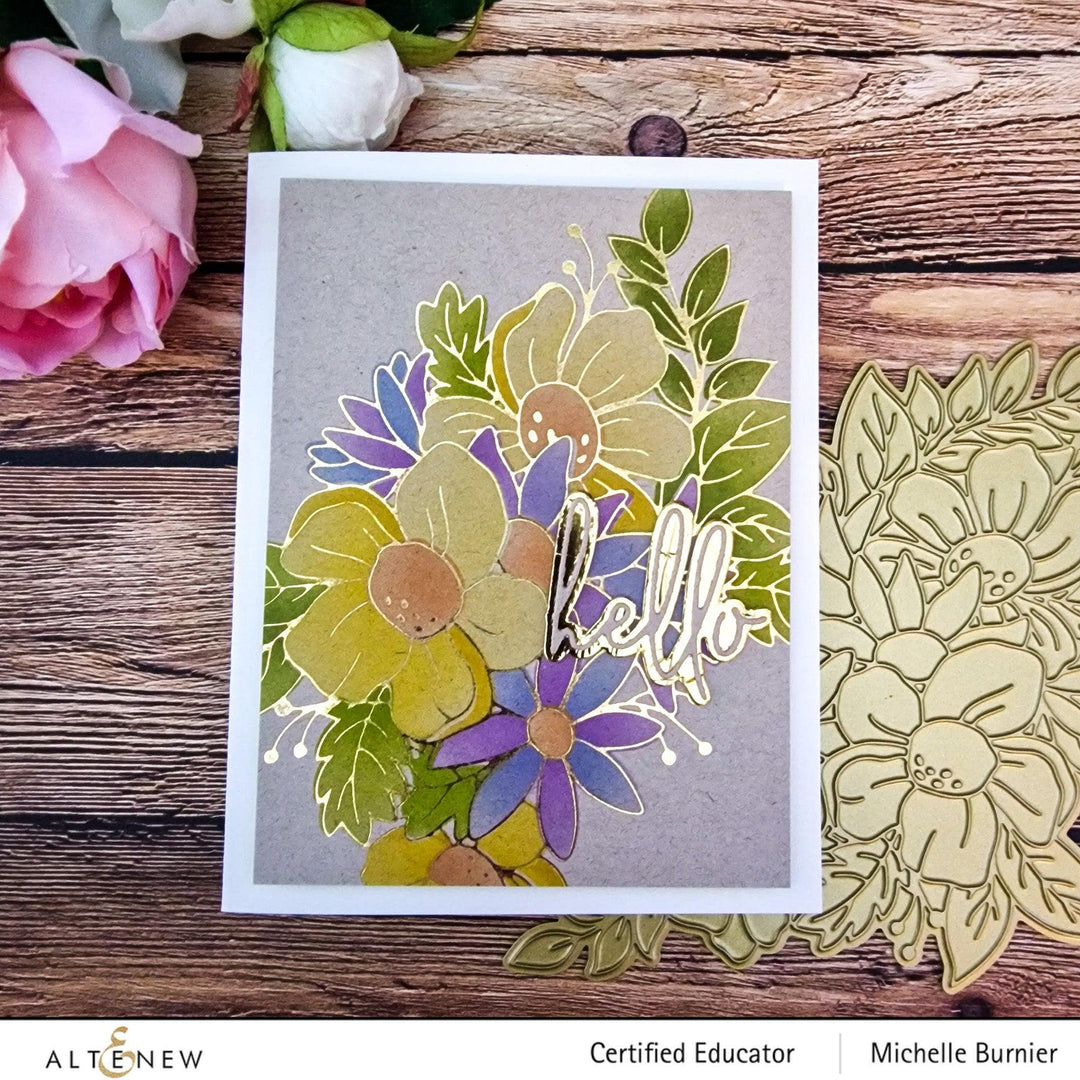 EXP Factors Stencil Flowery Bouquet Simple Coloring Stencil Set (3 in 1)