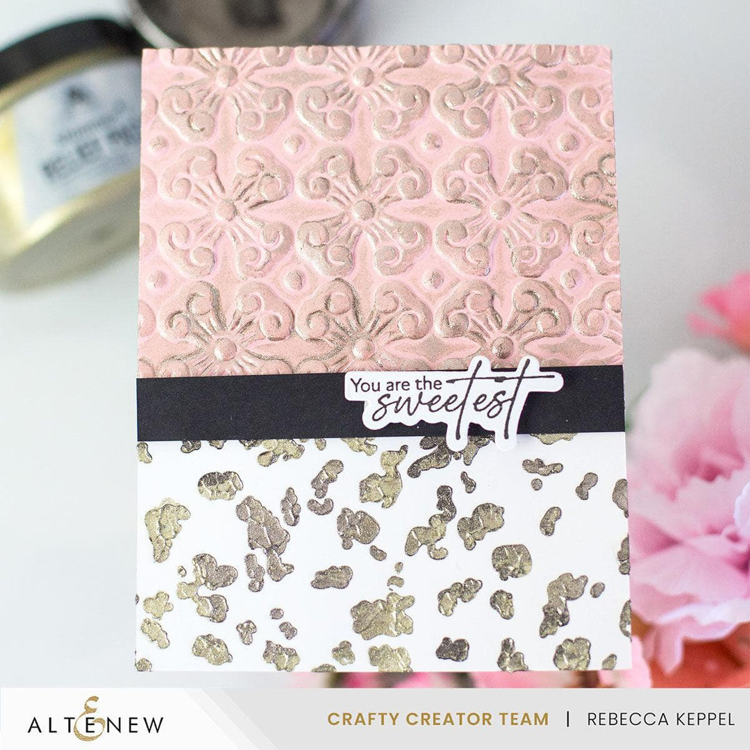 Foil Leaf Background Stencil