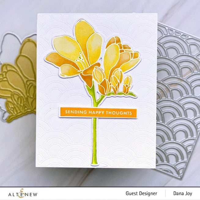 EXP Factors Stencil Freesia Simple Coloring Stencil Set (2 in 1)