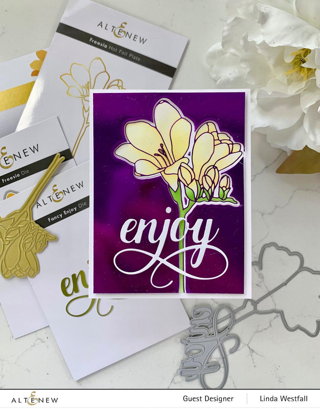 EXP Factors Stencil Freesia Simple Coloring Stencil Set (2 in 1)