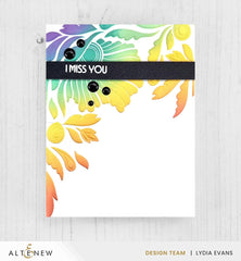 Altenew Stencil & Hot Foil Plate & Embossing Folder Bundle Dynamic Foliage