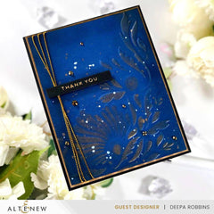 Altenew Stencil & Hot Foil Plate & Embossing Folder Bundle Dynamic Foliage