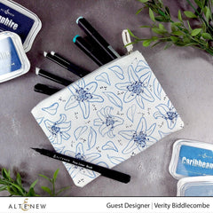 Photocentric Stencil Inky Lily Simple Coloring Stencil