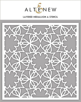 Photocentric Stencil Layered Medallion A Stencil
