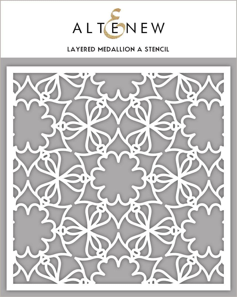 Photocentric Stencil Layered Medallion A Stencil