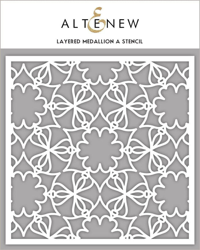 Photocentric Stencil Layered Medallion A Stencil