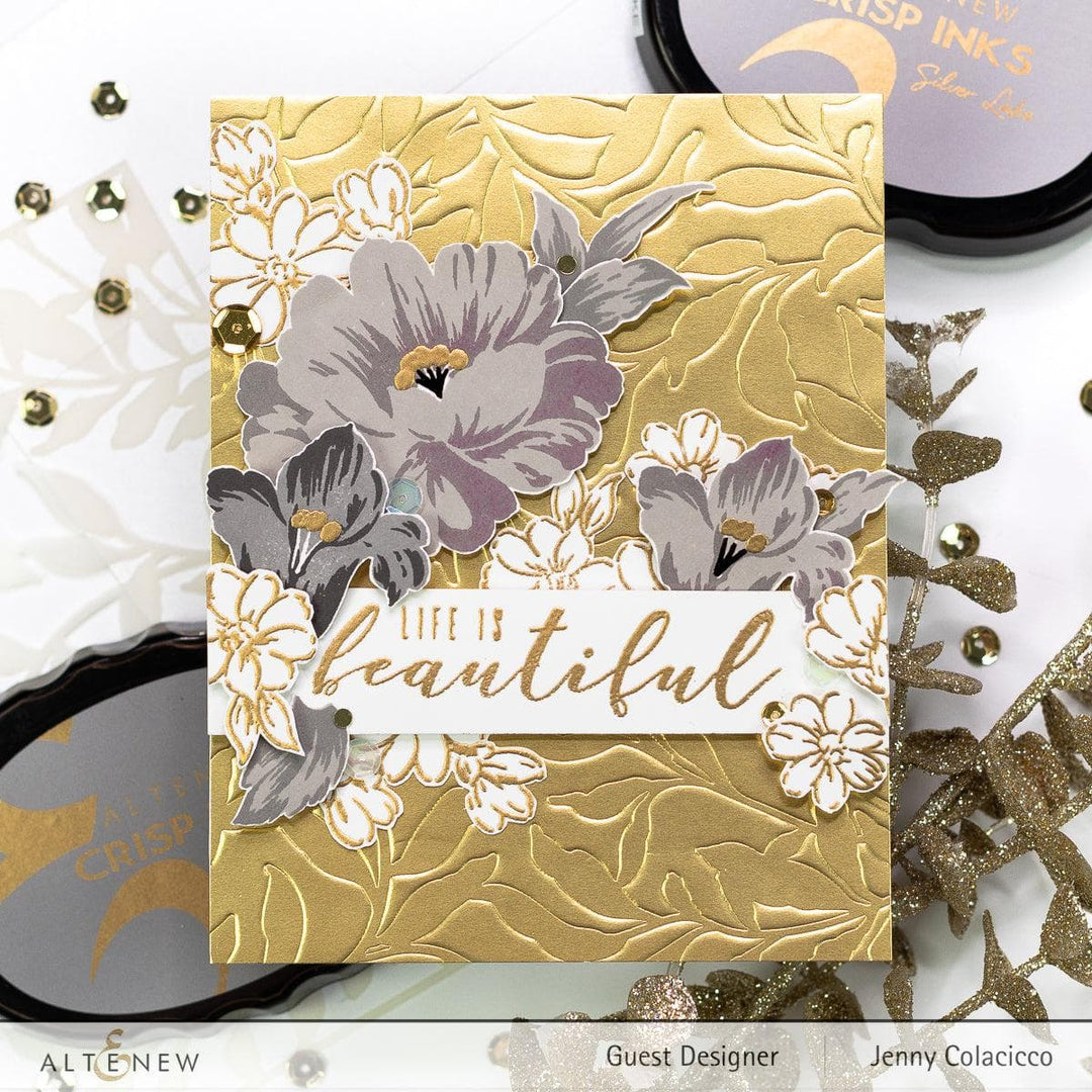Photocentric Stencil Leaf Bed Stencil