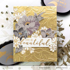 Photocentric Stencil Leaf Bed Stencil