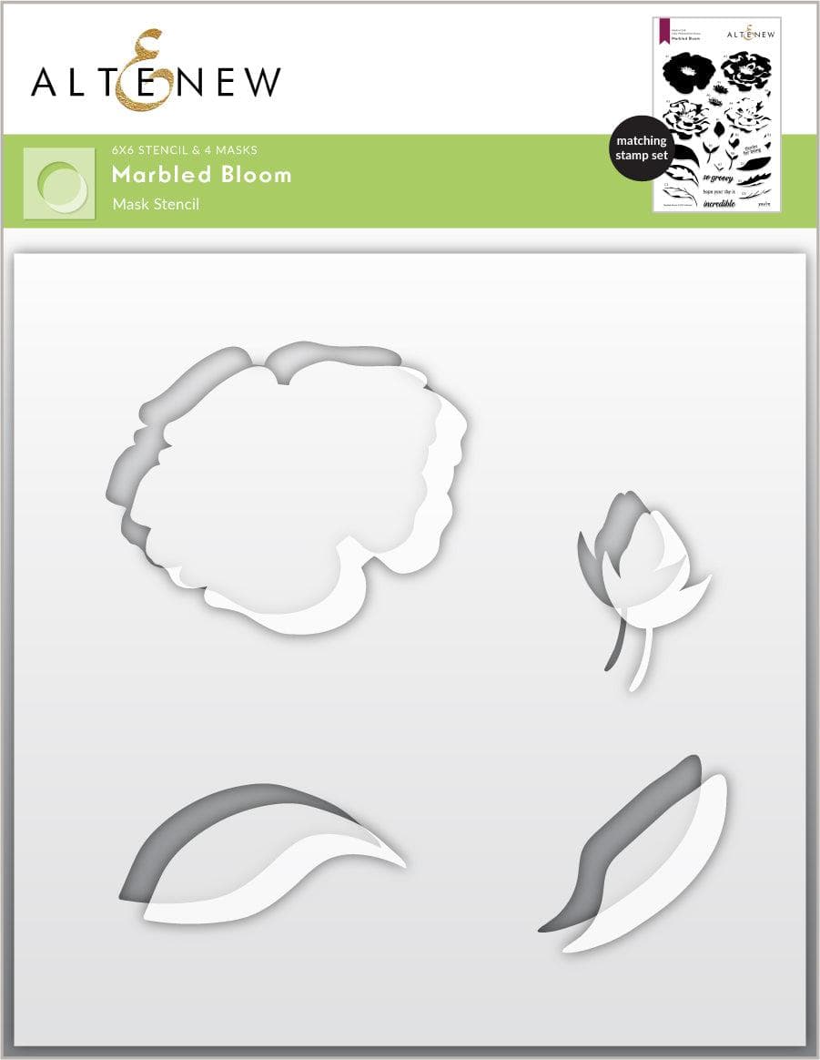 Photocentric Stencil Marbled Bloom Mask Stencil