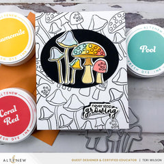EXP Factors Stencil Mushroom Garden Layering Stencil Set (4 in 1)
