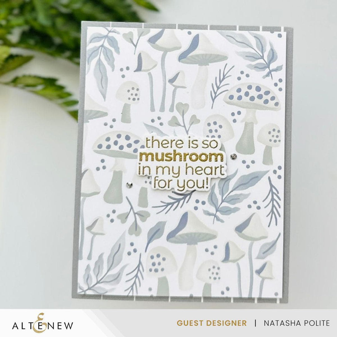 EXP Factors Stencil Mushroom Garden Layering Stencil Set (4 in 1)
