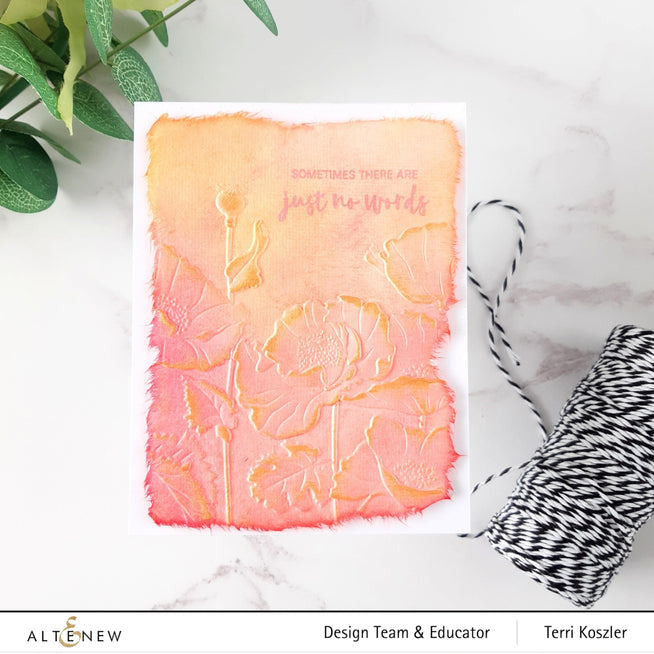 EXP Factors Stencil Oriental Poppy Simple Coloring Stencil Set (4 in 1)