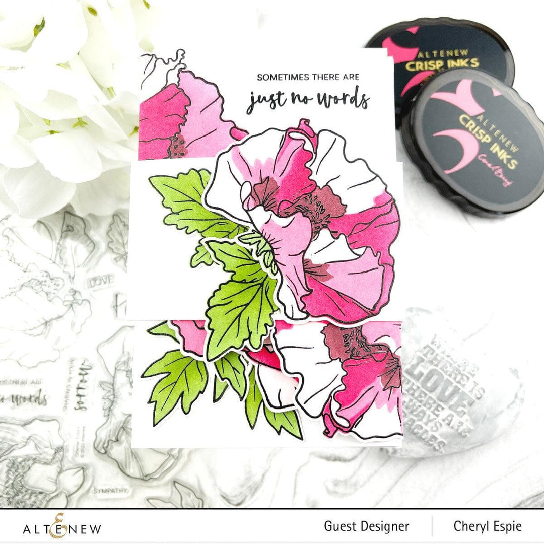 EXP Factors Stencil Oriental Poppy Simple Coloring Stencil Set (4 in 1)