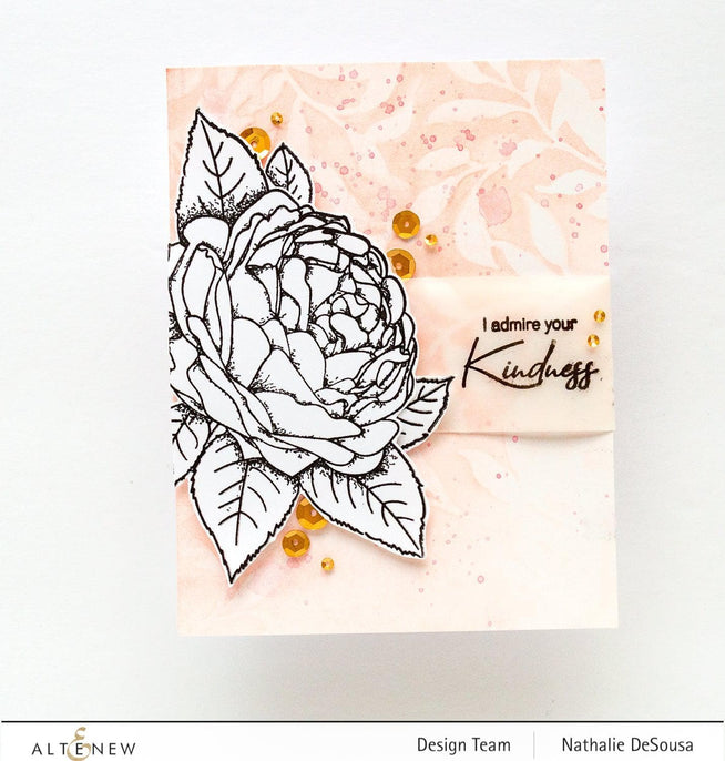 Photocentric Stencil Our Friendship Blooms Simple Coloring Stencil