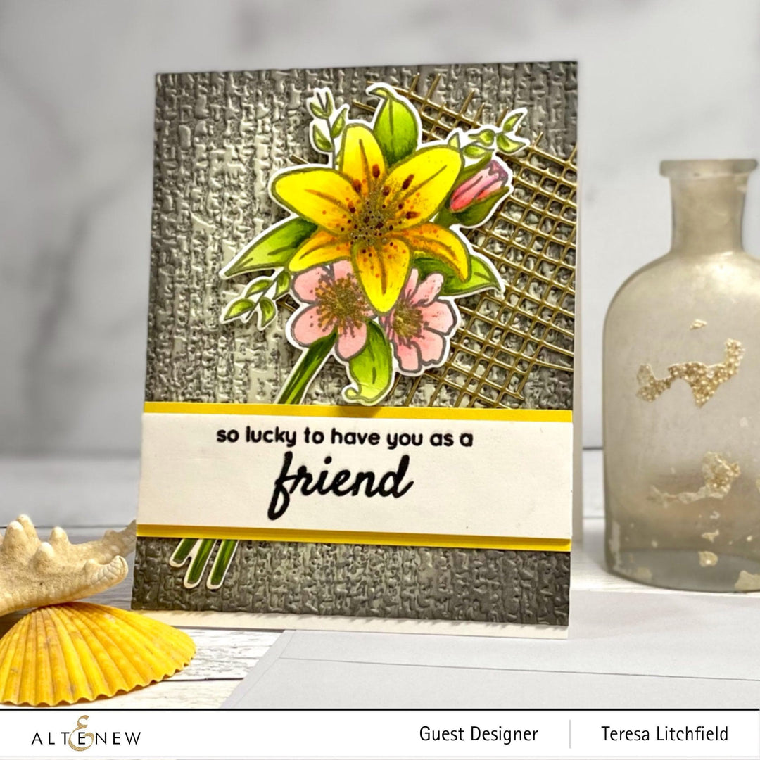 Photocentric Stencil Our Friendship Blooms Simple Coloring Stencil