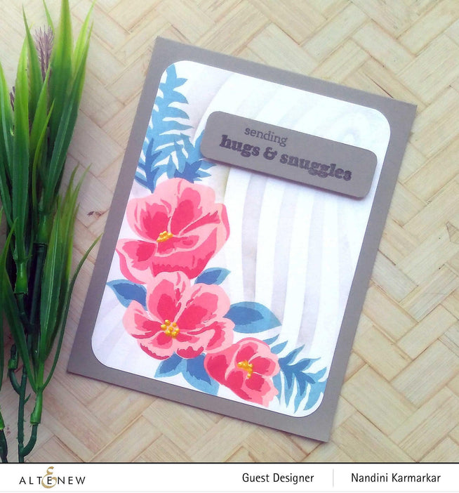 EXP Factors Stencil Poppy Arrangement Stencil Set (4 in 1)