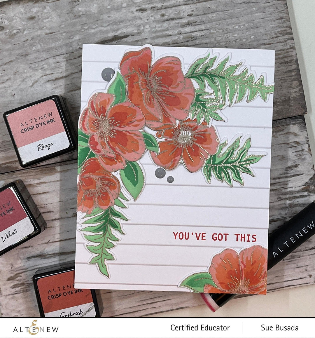 EXP Factors Stencil Poppy Arrangement Stencil Set (4 in 1)