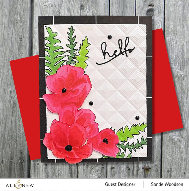 EXP Factors Stencil Poppy Arrangement Stencil Set (4 in 1)