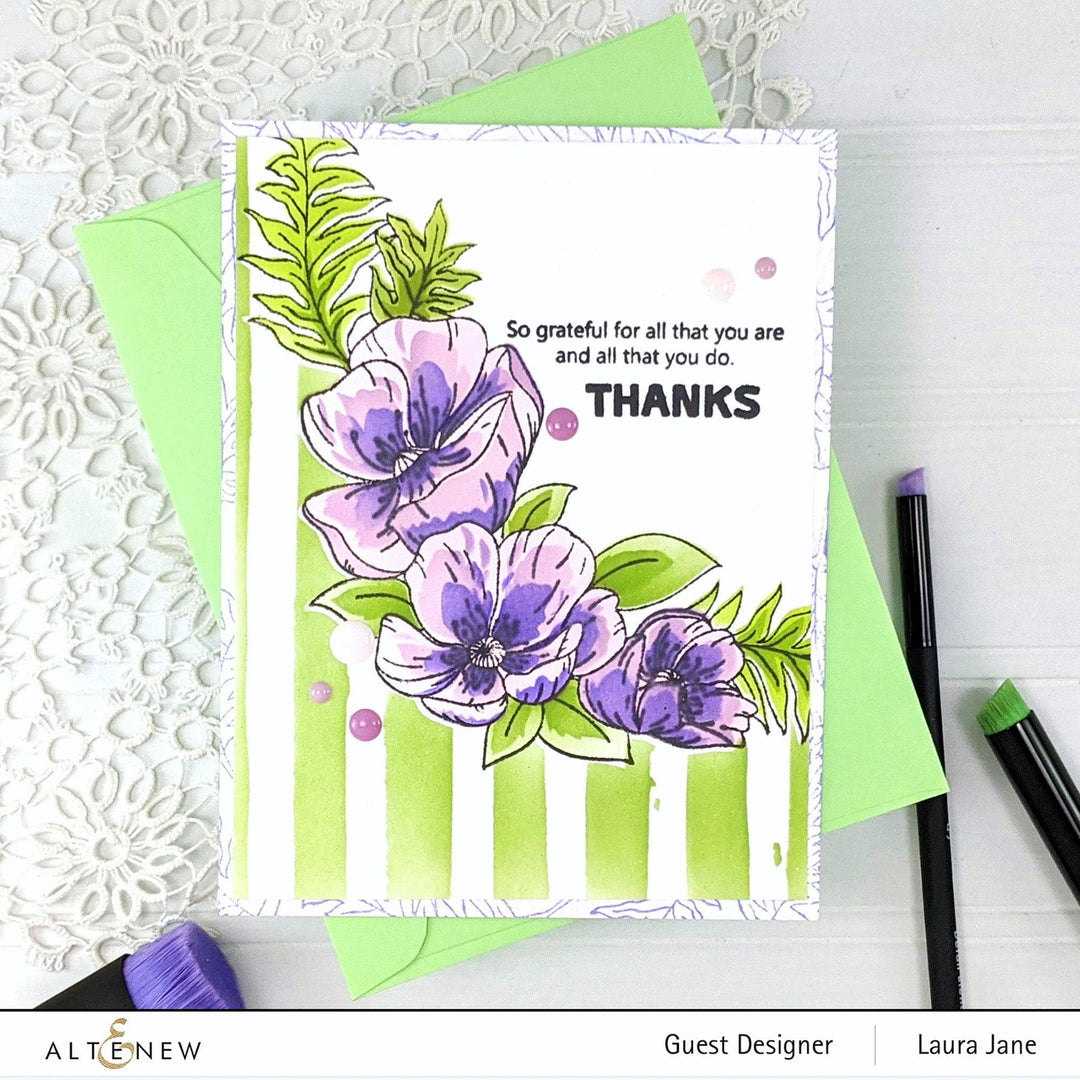 EXP Factors Stencil Poppy Arrangement Stencil Set (4 in 1)