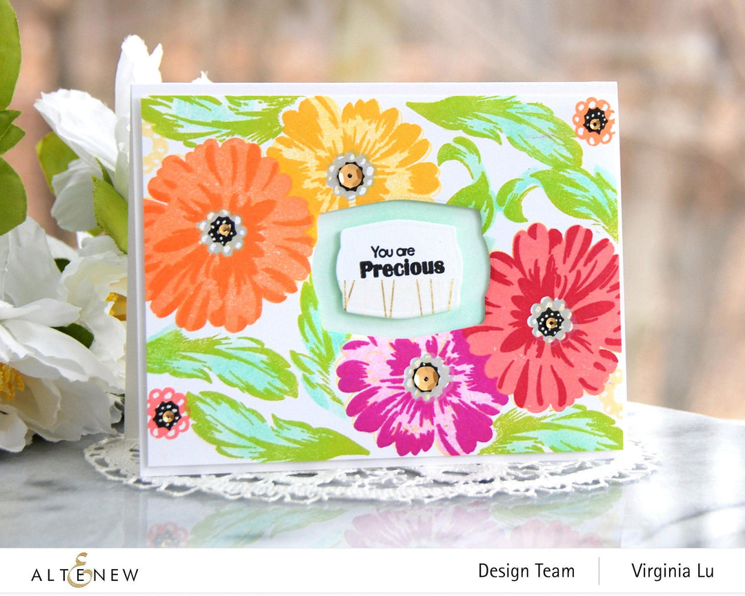 Photocentric Stencil Precious Blooms Mask Stencil