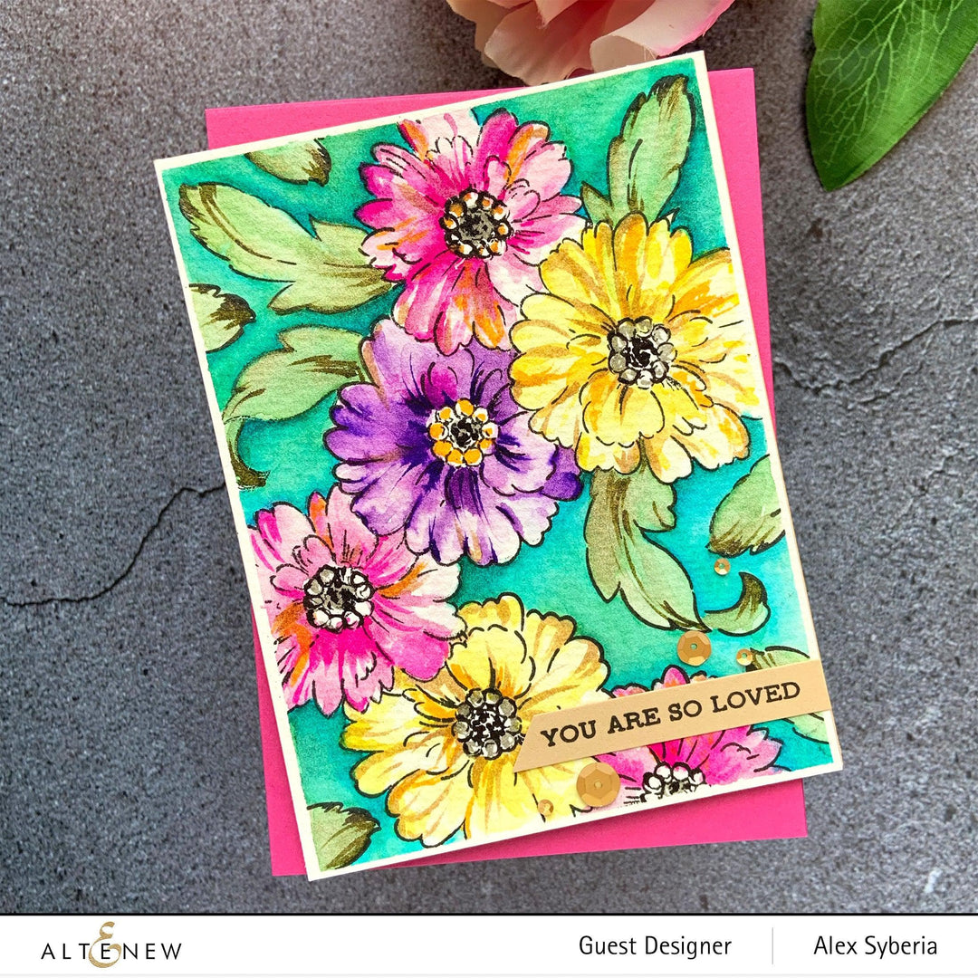 Photocentric Stencil Precious Blooms Mask Stencil