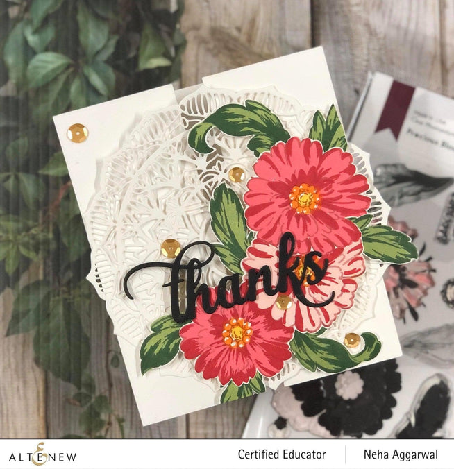 Photocentric Stencil Precious Blooms Mask Stencil