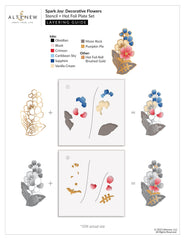 EXP Factors Stencil Spark Joy: Decorative Flowers