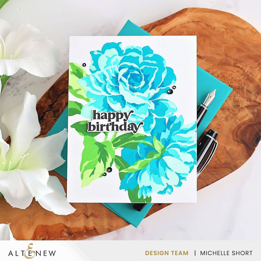Stencil Art: Majestic Roses Layering Stencil Set (7 in 1)