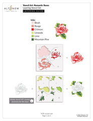 Stencil Art: Romantic Roses Layering Stencil Set (6 in 1)