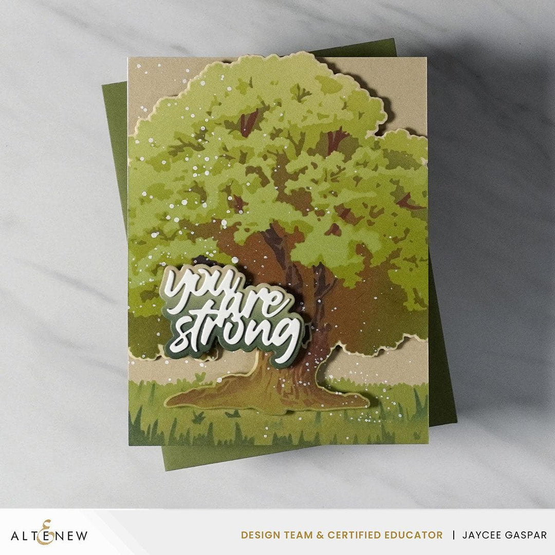 Stencil Art: Strong Oak Layering Stencil Set (6 in 1)