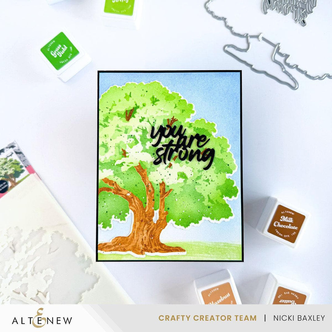 Stencil Art: Strong Oak Layering Stencil Set (6 in 1)