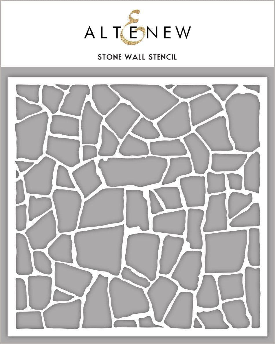 Photocentric Stencil Stone Wall Stencil