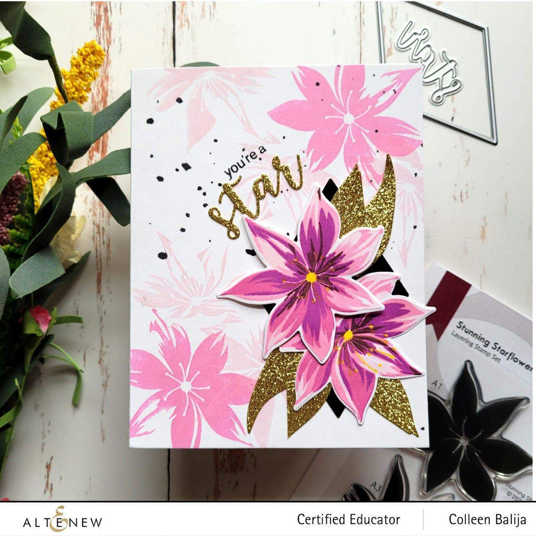 Photocentric Stencil Stunning Starflowers Mask Stencil